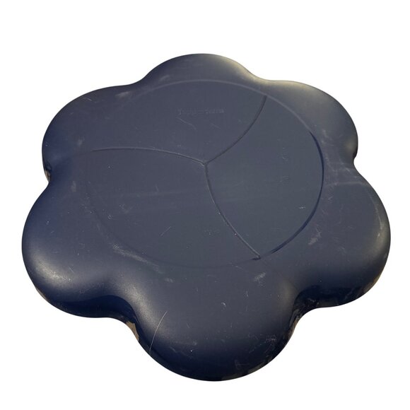 Tupperware Chip and Dip Serving Bowl‎ Blue Plastic 13" Diameter - Picture 2 of 6